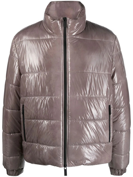  44 Label Group Blow Out Puffer Jacket - Grey 