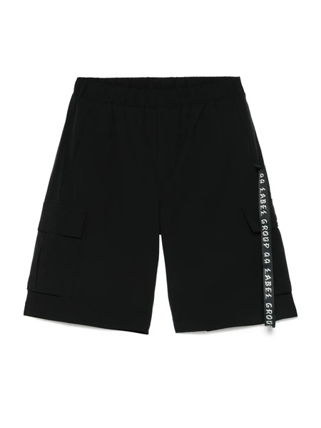  44 Label Group Drawstring Cargo Shorts - Black 