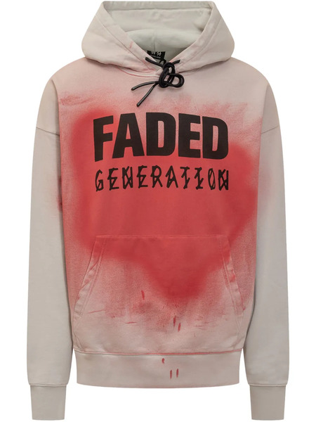  44 Label Group Faded Generation Hoodie - Neutrals 