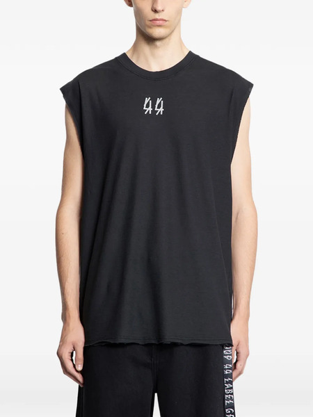 44 Label Group Graff Jersey Sleeveless Top - Black 