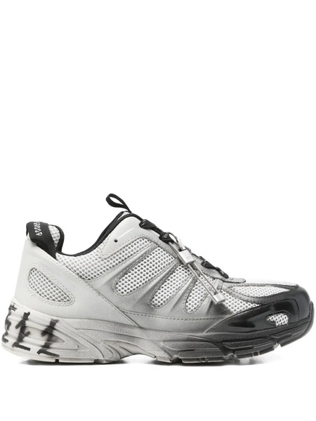  44 Label Group Mesh-panel Lace-up Sneakers - Grey 