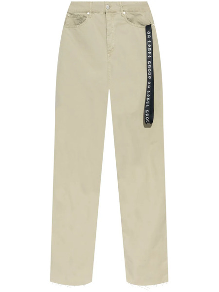  44 Label Group Strap-detailing Trousers - Blue 