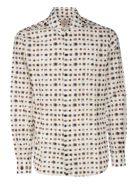  4ff Dot-print Shirt - Neutrals 