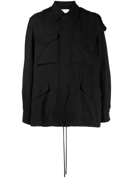  4sdesigns Contrasting Panel-detail Jacket - Black 