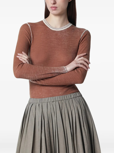  6397 Long-sleeve Sweater - Brown 