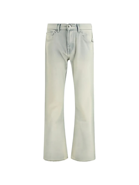  7 For All Mankind Bootcut Cotton Jeans - Neutrals 