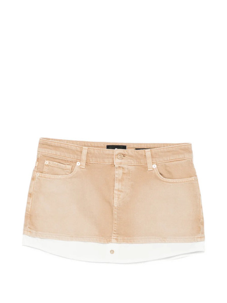  7 For All Mankind Button-fastening Mini Skirt - Neutrals 