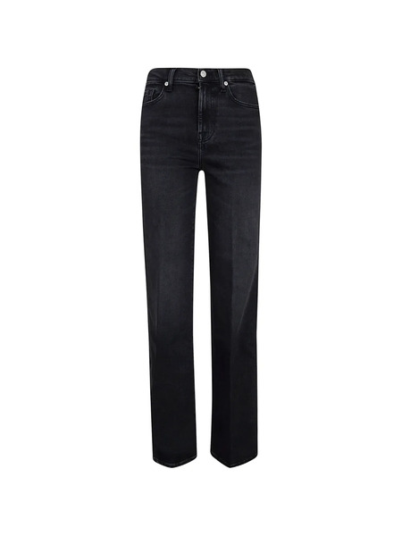  7 For All Mankind Modern Dojo Flared Jeans - Black 