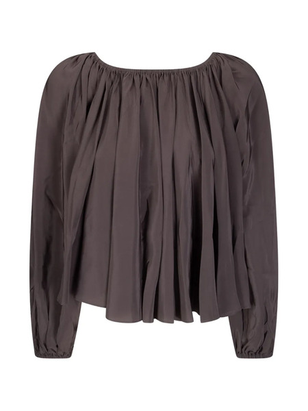  7 For All Mankind Off Shoulders Blouse - Brown 