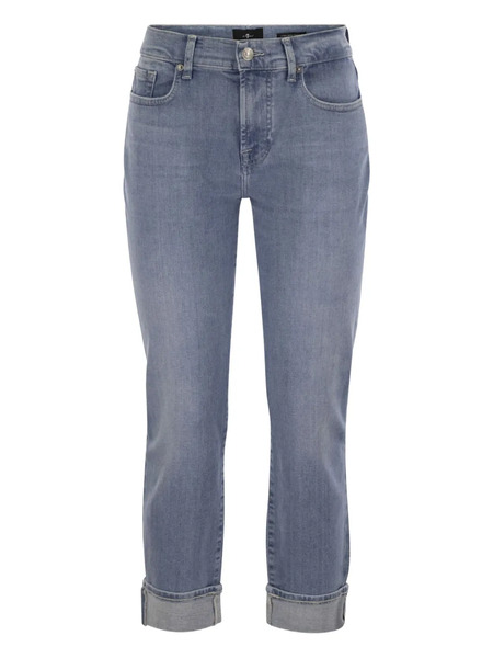  7 For All Mankind Rolled Belt-loop Jeans - Blue 