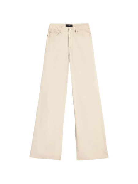  7 For All Mankind Wide-leg Jeans - Neutrals 