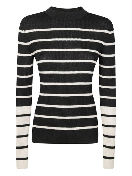  8pm Arabesque Striped Sweater - Black 