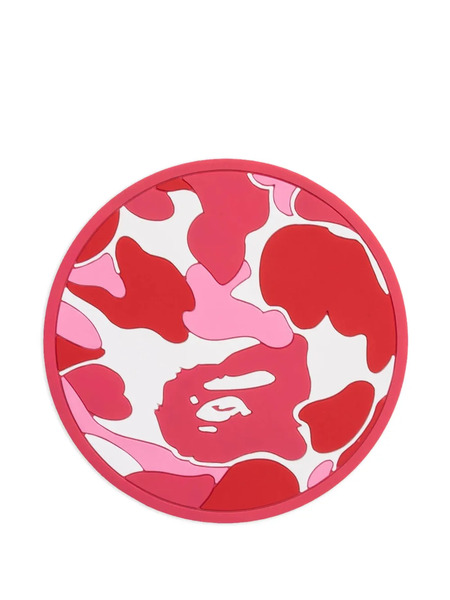  A Bathing Ape® Abc Camo Rubber Coaster - Red 