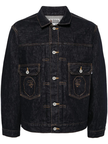  A Bathing Ape® Ape Head Denim Jacket - Blue 