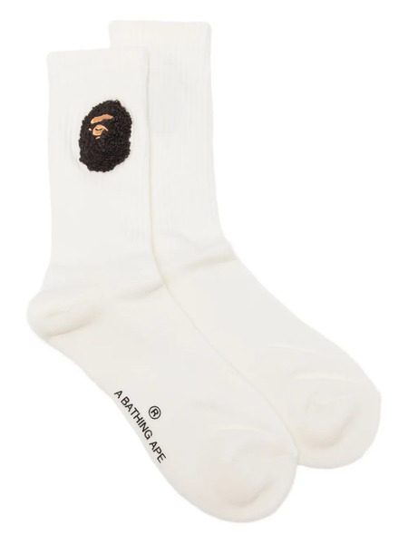  A Bathing Ape® Ape-head Socks - Neutrals 