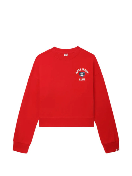  A Bathing Ape® Appliqué Cropped Sweater - Red 