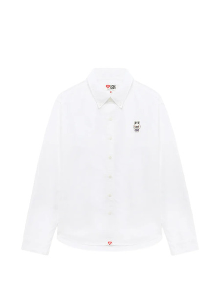  A Bathing Ape® Buttoned Embroidered Shirt - White 