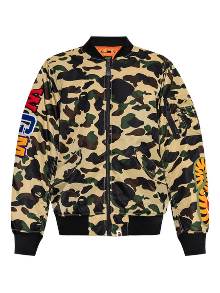  A Bathing Ape® Camouflage-pattern Bomber Jacket - Yellow 