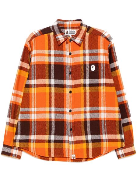  A Bathing Ape® Checked Shirt - Orange 