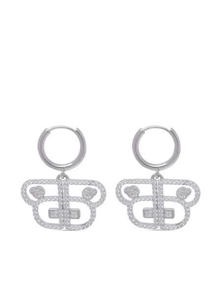  A Bathing Ape® Crystal-embellished Drop Earrings - Silver 
