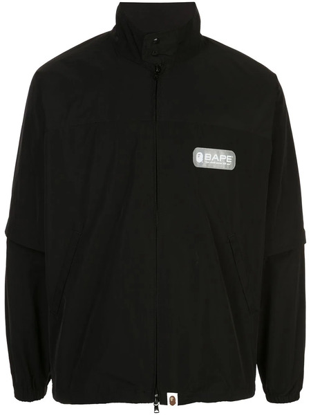  A Bathing Ape® Detachable Logo-print Bomber Jacket - Black 