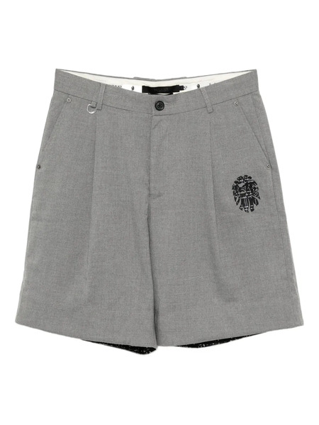  A Bathing Ape® Embroidered-logo Shorts - Grey 