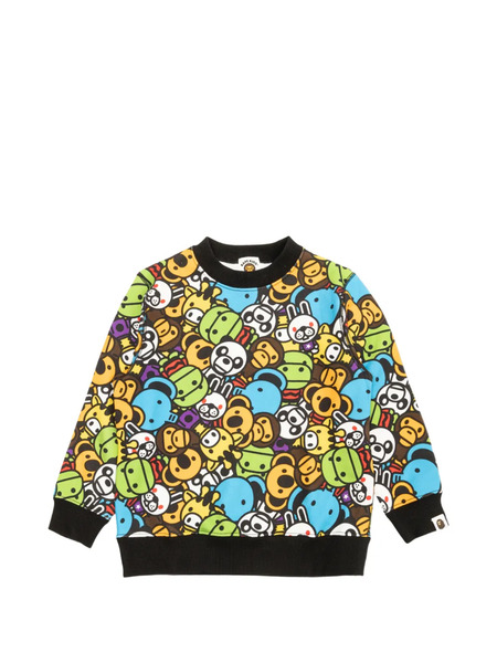  A Bathing Ape® Graphic Print Sweatshirt - Yellow 