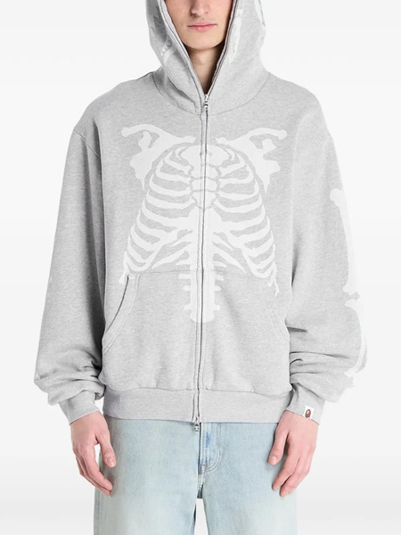  A Bathing Ape® Graphic-print Zip Hoodie - Grey 