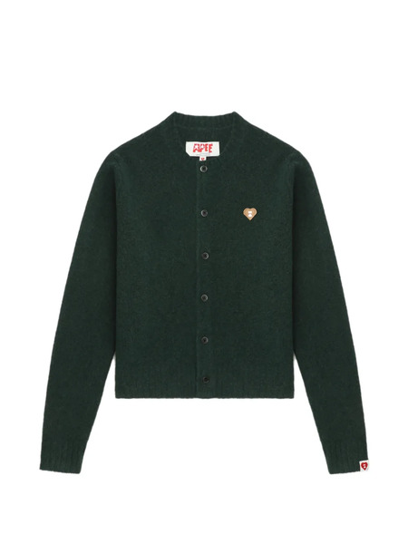  A Bathing Ape® Heart-motif Buttoned Cardigan - Green 