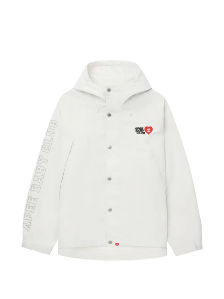  A Bathing Ape® Hooded Logo Jacket - Neutrals 