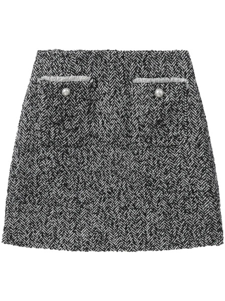  A Bathing Ape® Houndstooth Miniskirt - Grey 