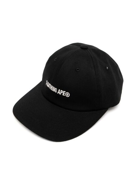  A Bathing Ape® Logo-embroidered Cap - Black 