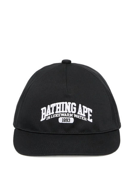  A Bathing Ape® Logo Embroidered Cap - Black 