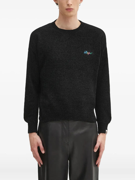  A Bathing Ape® Logo-embroidered Sweater - Black 