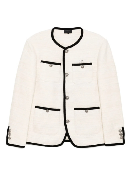  A Bathing Ape® Ornament-embellished Tweed Jacket - Neutrals 