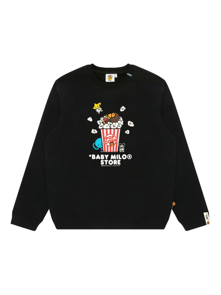  A Bathing Ape® Popcorn-print Sweatshirt - Black 