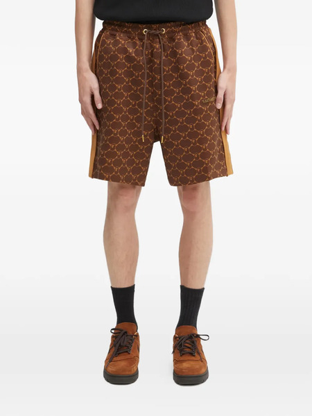  A Bathing Ape® Printed Side-stripe Shorts - Brown 