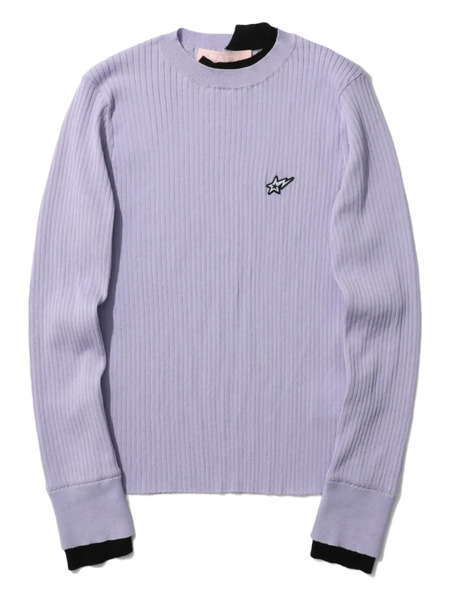  A Bathing Ape® Ribbed Star-embellished Sweater - Purple 