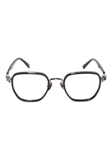  A Bathing Ape® Shark-pattern Round Frames - Black 