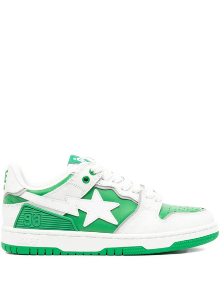  A Bathing Ape® Star-embellished Trainers - Green 