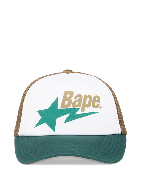  A Bathing Ape® Star-print Mesh Baseball Cap - White 