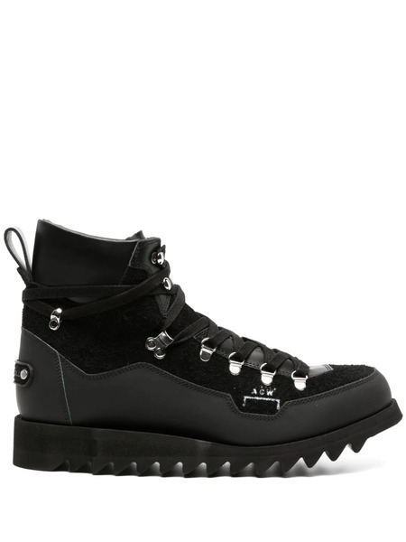  A-cold-wall* Alpine Suede Hiking Boots - Black 