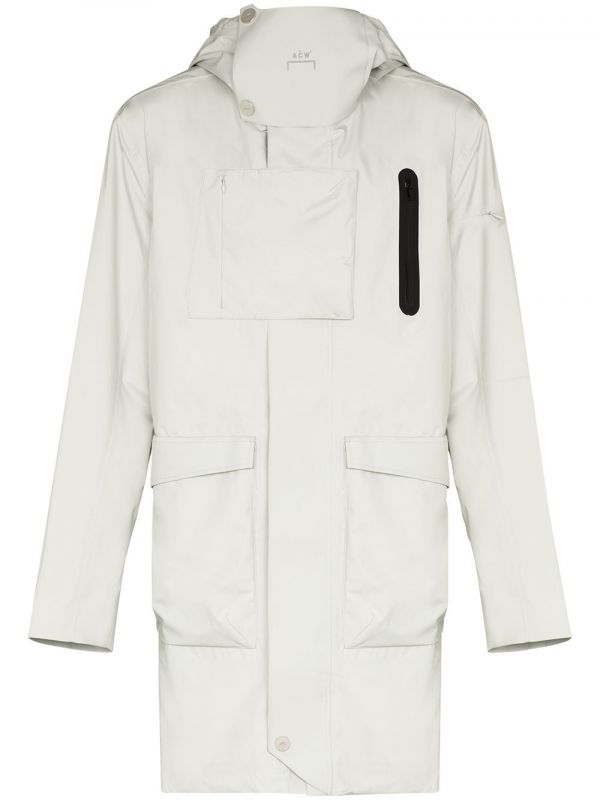  A-cold-wall* Concealed-fastening Hooded Jacket - Neutrals 