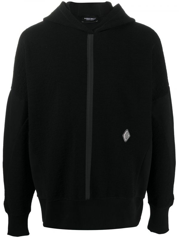  A-cold-wall* Concealed Zipped Hoodie - Black 