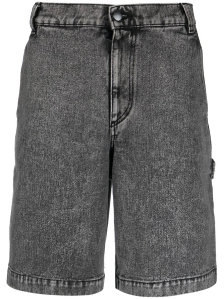  A-cold-wall* Faded Denim Shorts - Black 