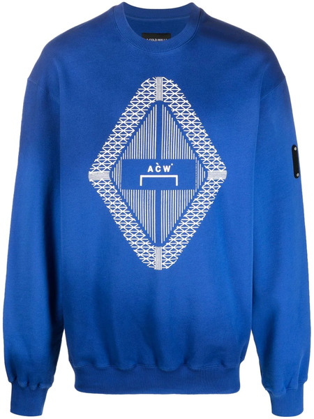  A-cold-wall* Gradient Logo-print Sweatshirt - Blue 