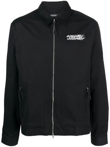  A-cold-wall* Logo Overlay Tech Jacket - Black 