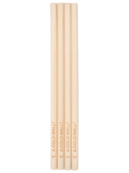  A-cold-wall* Logo Pencils - Neutrals 