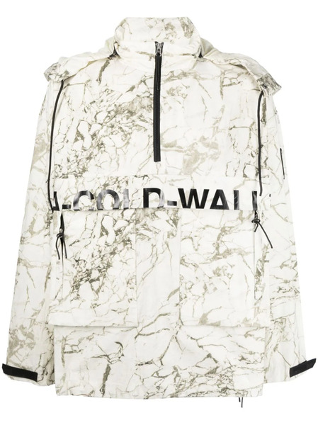  A-cold-wall* Marble-print Zip-up Jacket - Neutrals 