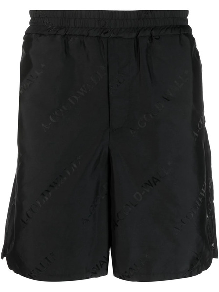  A-cold-wall* Monogram-print Shorts - Black 